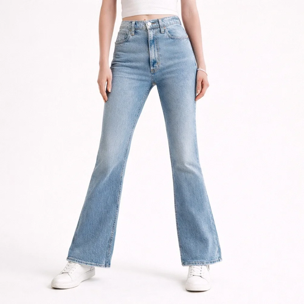 Abercrombie & Fitch Vintage Flare Jeans Women’s 27 Light‎ Wash Retro Denim